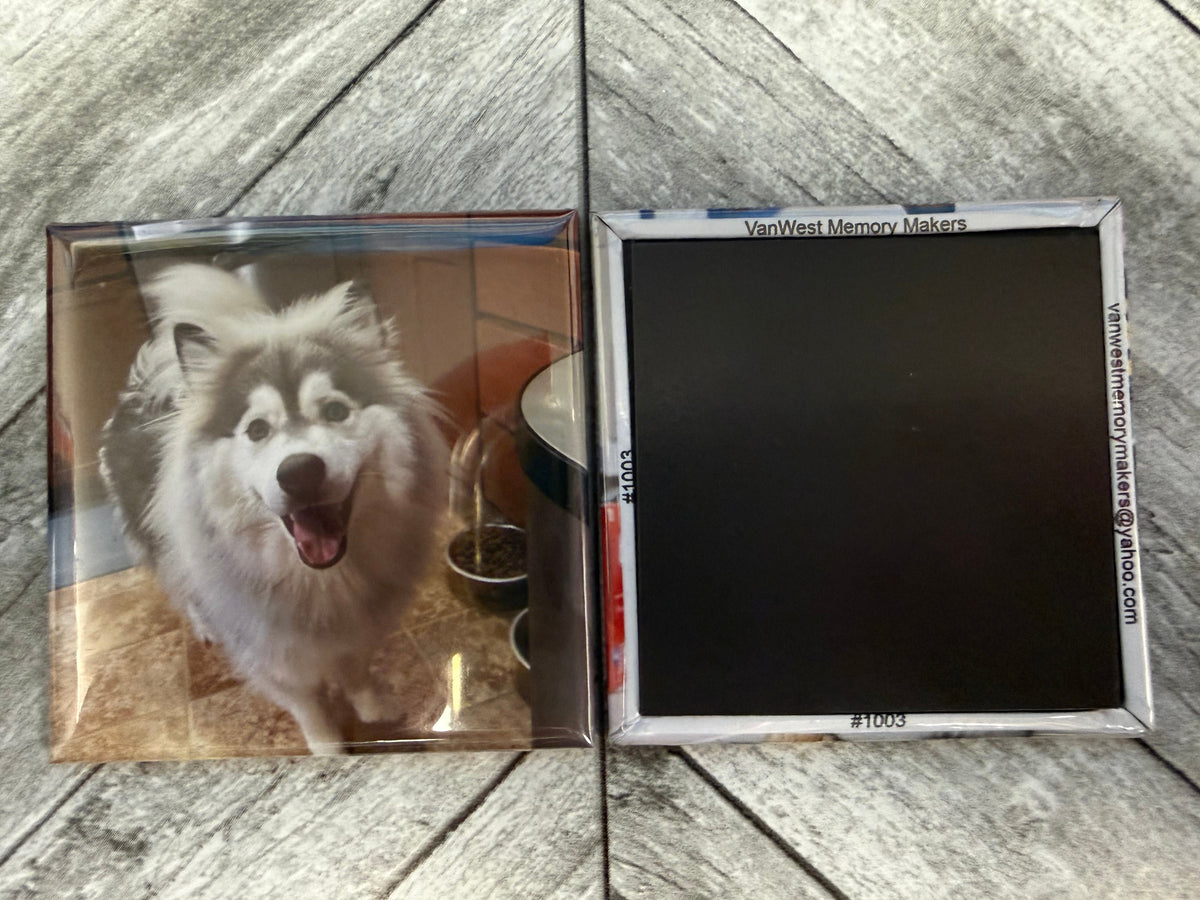 2 Custom Photo Magnets